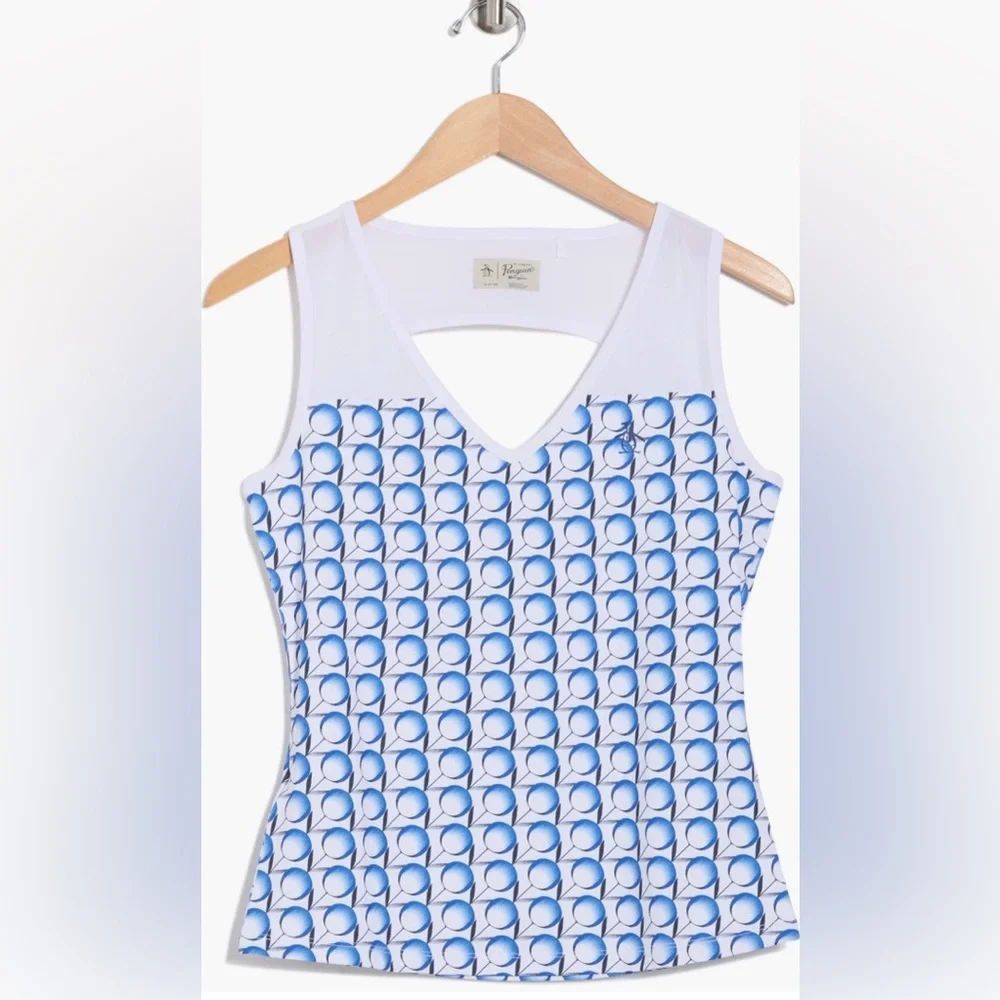 Original Penguin Tennis Print Performance Tank. Size M - Picture 3 of 12